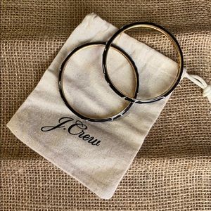 Black enamel bangles with jewels